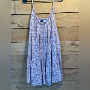 Tiered Floral-Print Mini Cami Swing Dress